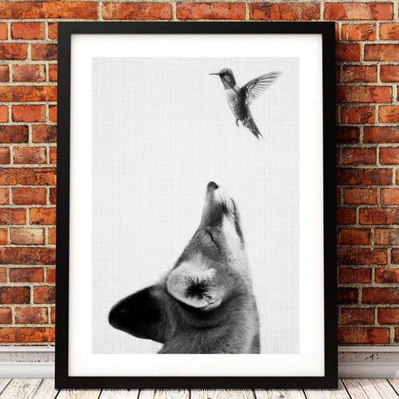 Woodland Fox With Bird